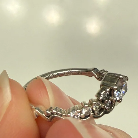 Pandora Sterling Silver Tiara Ring - Picture 3 of 5